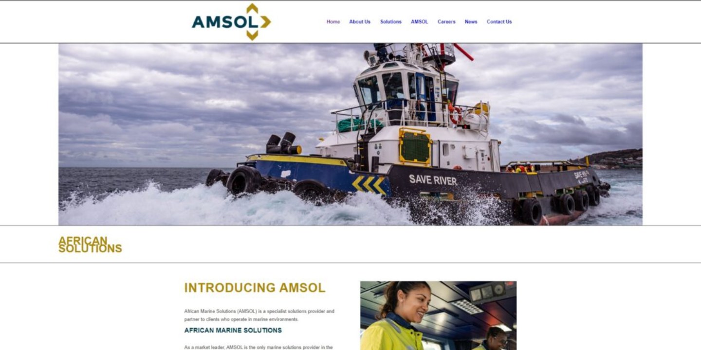Before: the old AMSOL site