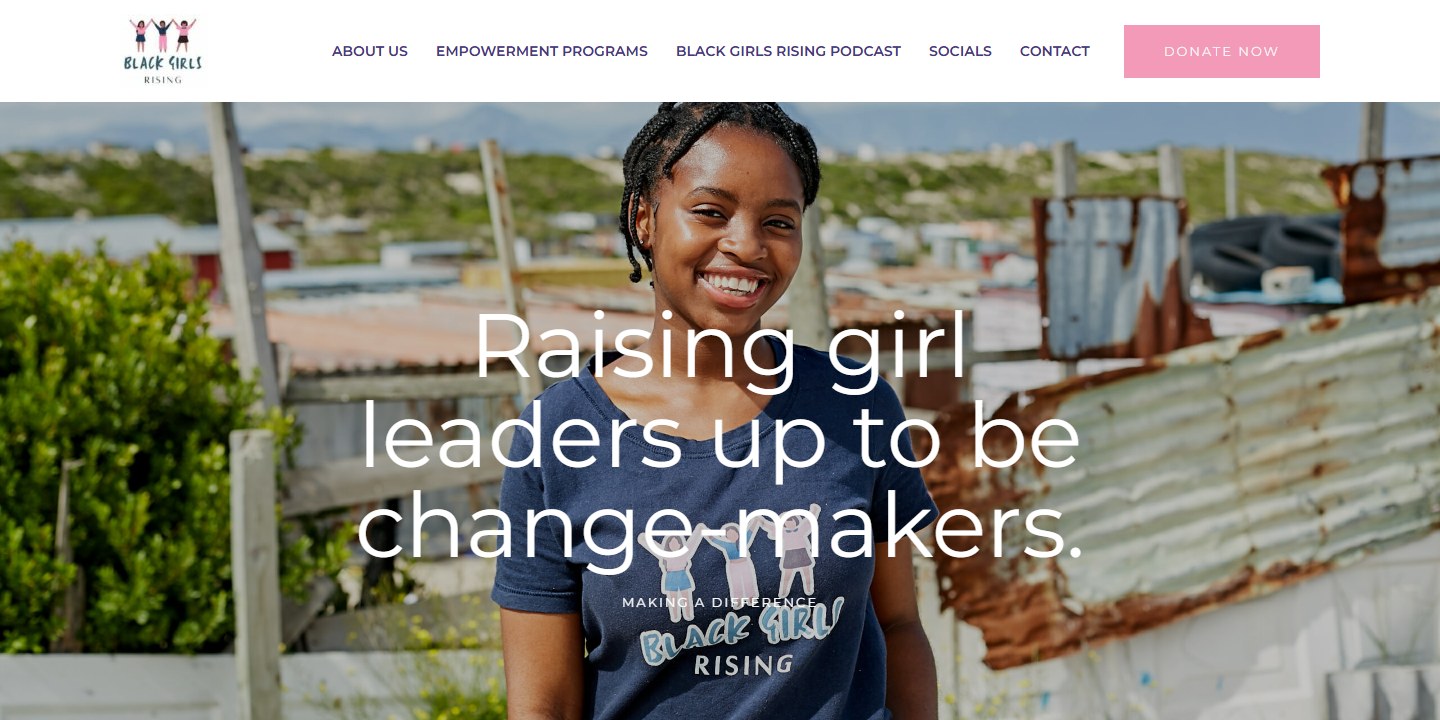 Before: the old Black Girls Rising site